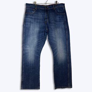 Wrangler Retro Relaxed Bootcut Mens 39x31 Dark Wash Denim Jeans Western Rodeo